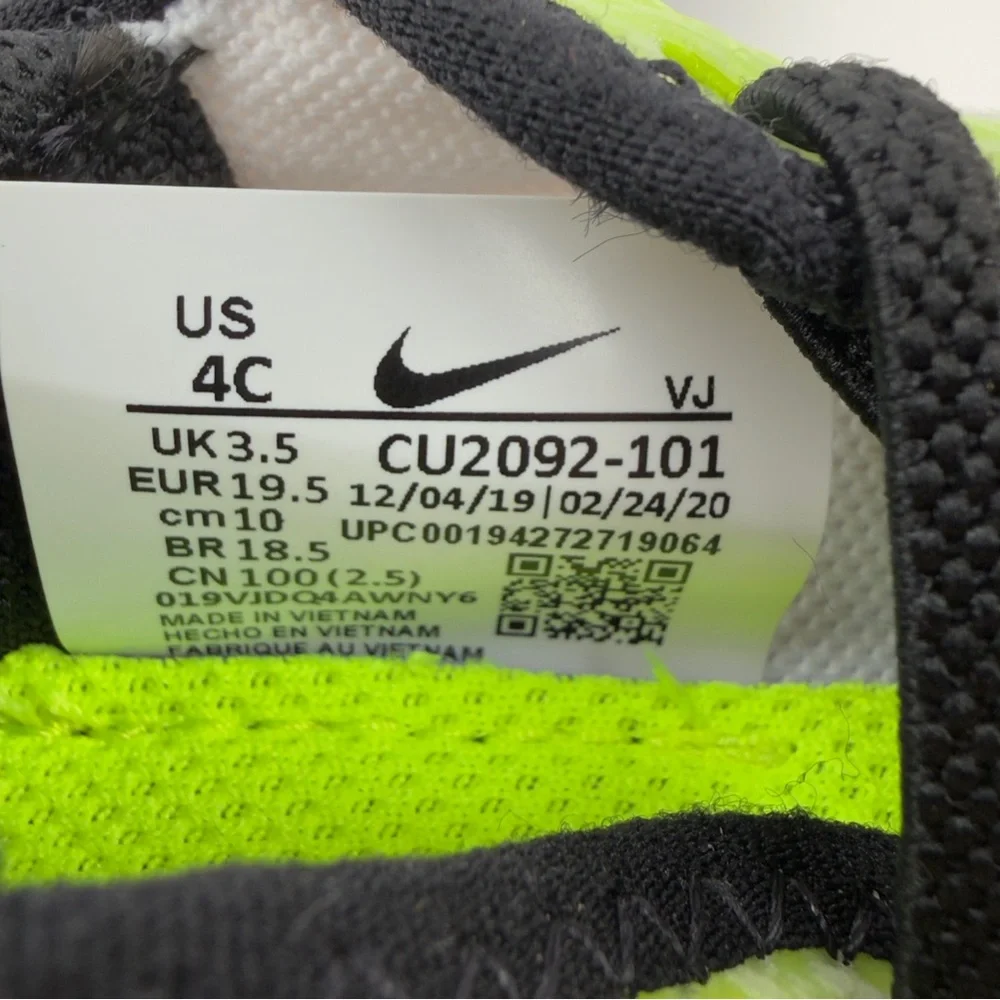 Nike Air Max 2090 Volt Neon Sneakers Sz 4C Futuristic Streetwear Kids